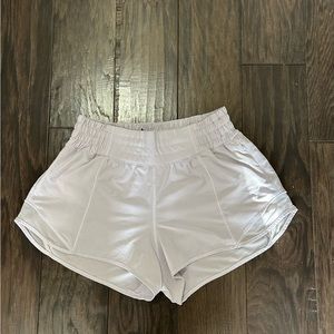 Lululemon Highwaisted Light Purple Hotty Hot shorts